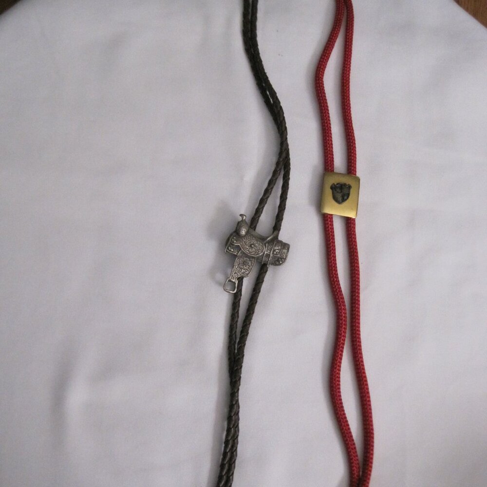 Set of 2 Vintage Adjustable Bolo Ties